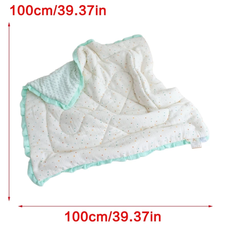 Children's Lace Soothing Blanket for Kindergarten, Baby Throw Ruffed Autumn Winter Thick Quilt Sleep Essential New Dropship