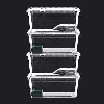 Transparent Reptile Breeding & Feeding Box with Balcony 1