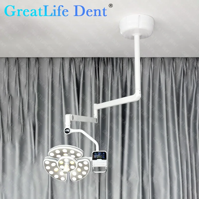 GreatLife Dent 30 LED 32 وات LED قائم على الأرض بدون ظل تشغيل 360 درجة 100000   لوكس فحص ضوء الأسنان الجراحية ضوء مصباح