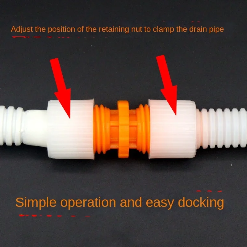 Joint bout à bout rapide pour tuyau de vidange de climatisation, diamètre intérieur de 16mm, rallonge de réparation