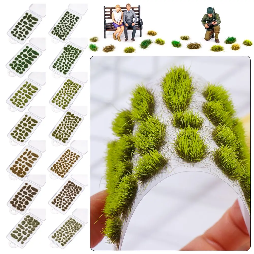 Modeling Materials Artificial Flower Cluster Sand Table Layout Simulation Wargame Scenery Irregular Grass Tufts