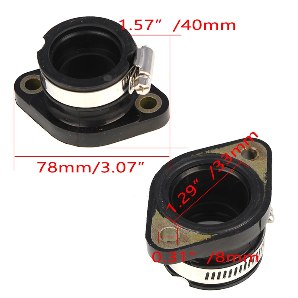 Motorcycle Carburetor Intake Manifold Adapter Joint Boot For Polaris 1990-2006 TRAIL BLAZER 250 / 2002 TRAIL BLAZER 250 FREEDOM