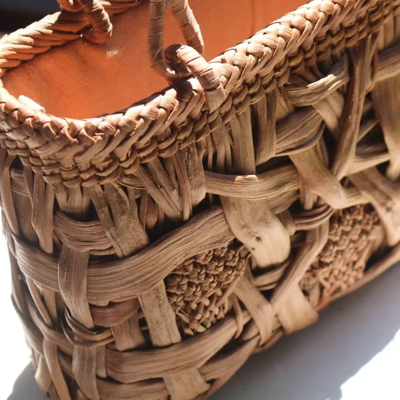 Ethnic style grapevine woven handbag, retro, versatile bag — Japanese grapevine