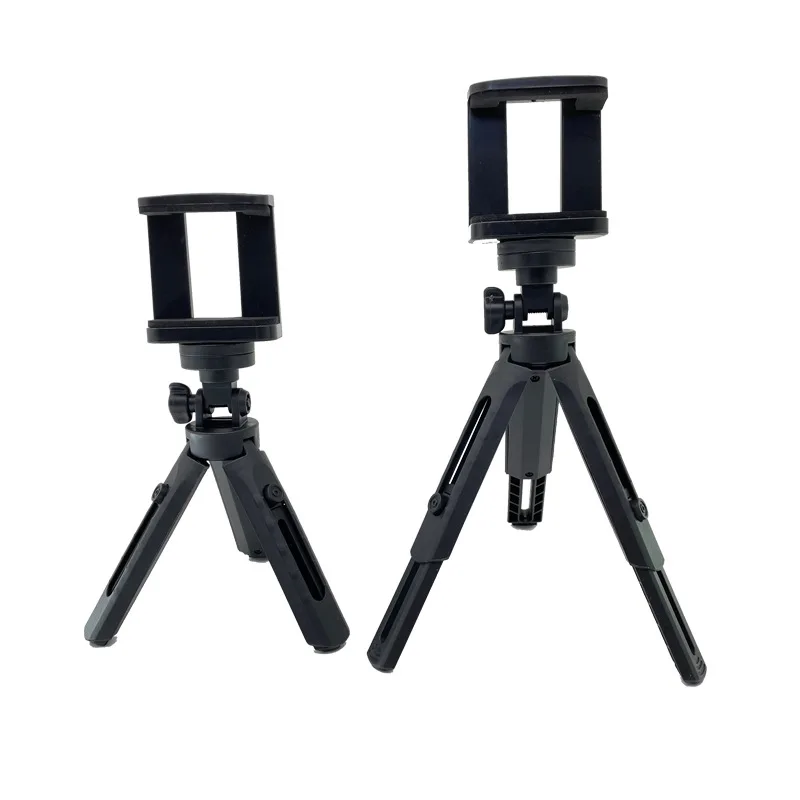 Mini Tripod Stand Adjustable With Phone Clip Holder For Smartphone Video Tripod Stand Handle Grip With Bluetooth Remote Control