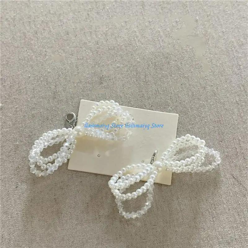 

573B Delicate Bowknot Shoe Pendant with Bowknot Phone Charm Shoes Decoration for Girl