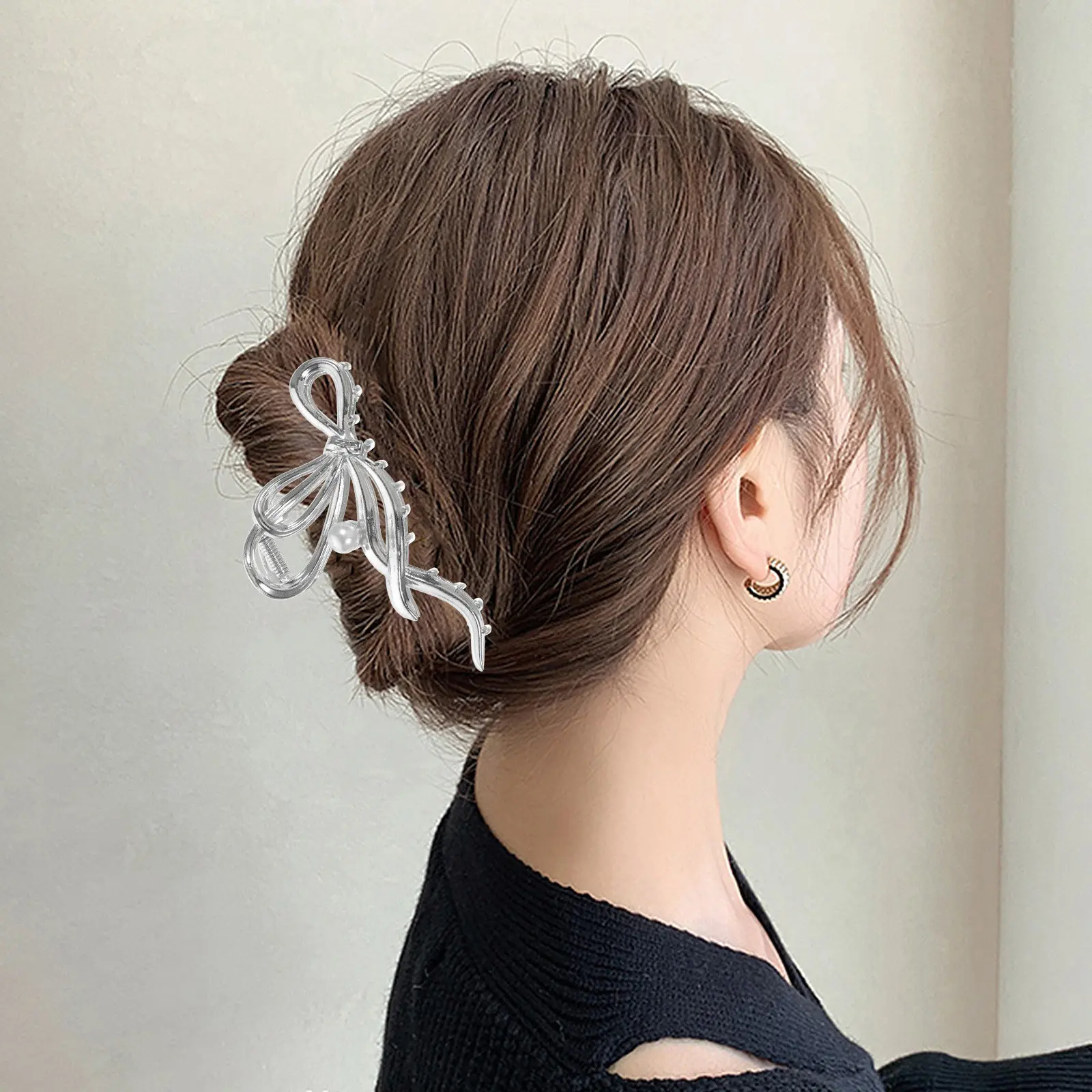 

Shark Jaw Claw Clip Large Butterfly Hair Clamp Decorative Hair Clip for Women Girls Casual Elegant Hairwear Butterfly Claw Clips