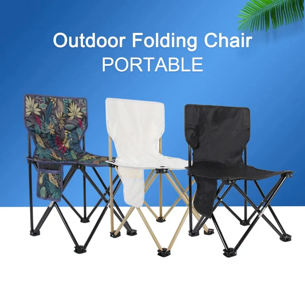 Camping Folding Chair Fishing Chair with Carrying Bag &Armrest Foldable Portable Camping Chair Heavy Duty for Travelling outdoor image 2