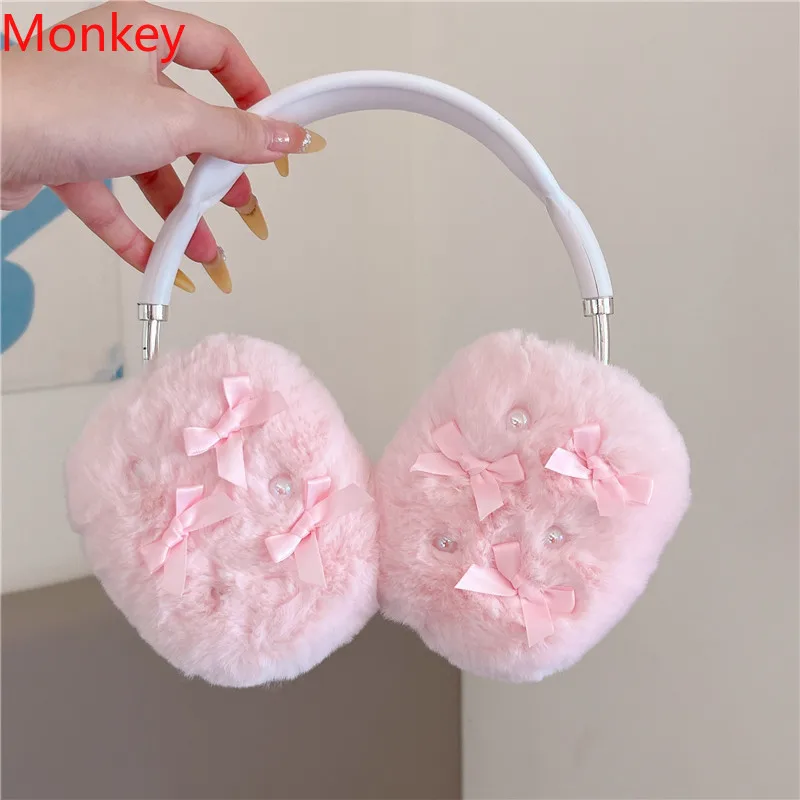 INS لطيف فروي ثلاثية الأبعاد ستار سماعات الحالات ل Airpods ماكس جميل بولي TPU لينة سيليكون الغطاء الواقي ل أبل Air Pods ماكس سماعة #4