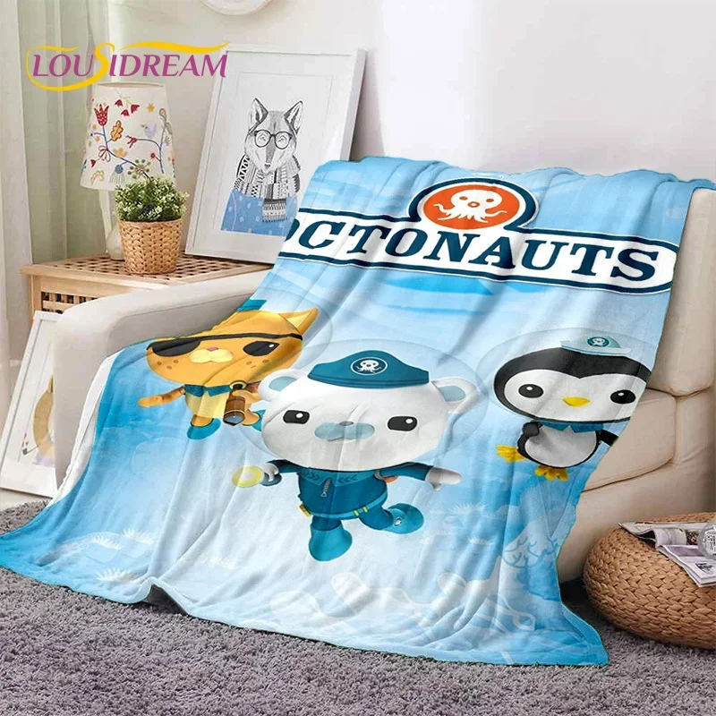 The Octonauts Barnacles Cute Cartoon Soft Flannel Blanket for Bed Bedroom Sofa Picnic,Throw Blanket for Outdoor Leisure Nap Gift