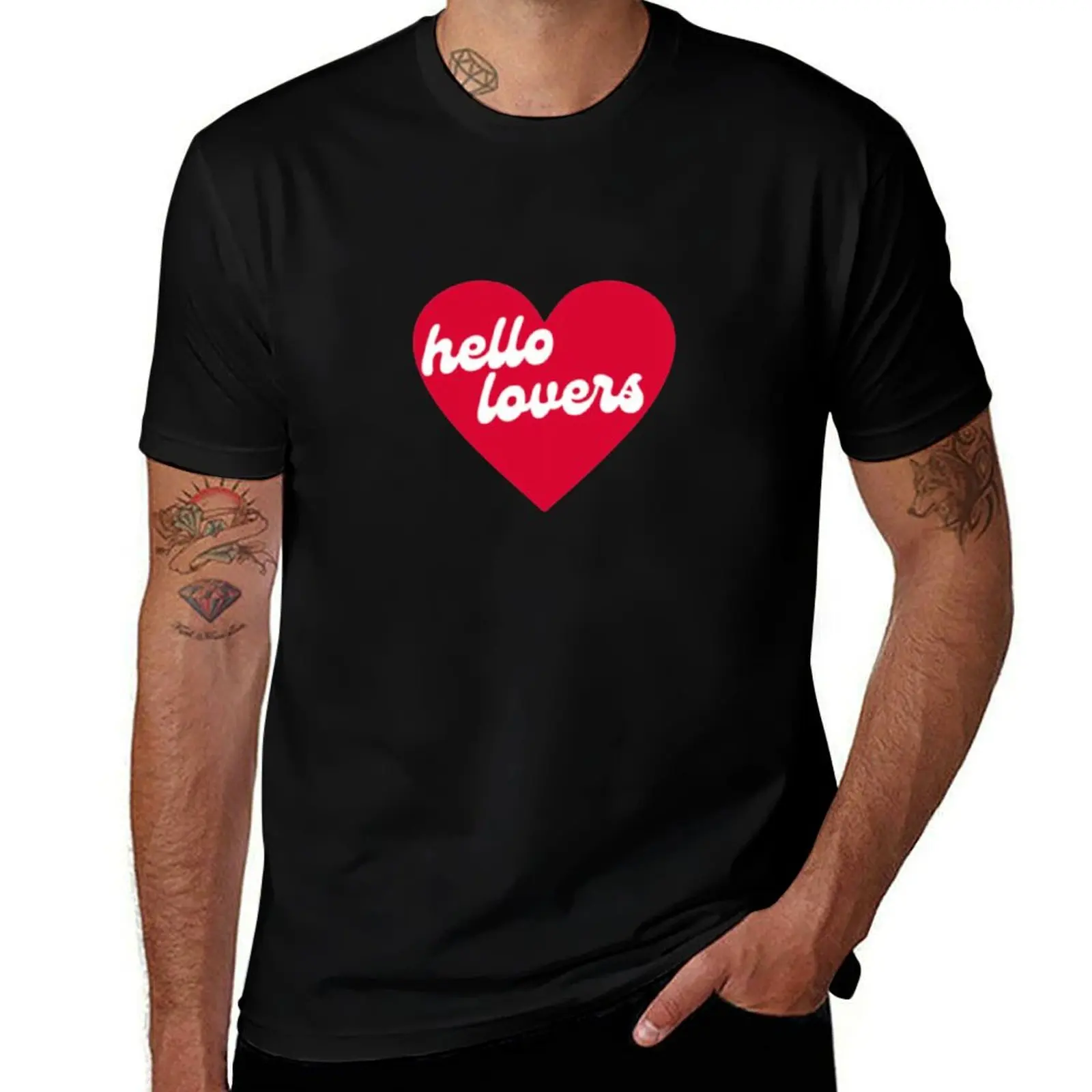 

hello lovers T-Shirt man t shirt cotton high quality man t shirt heavy cotton T-Shirt