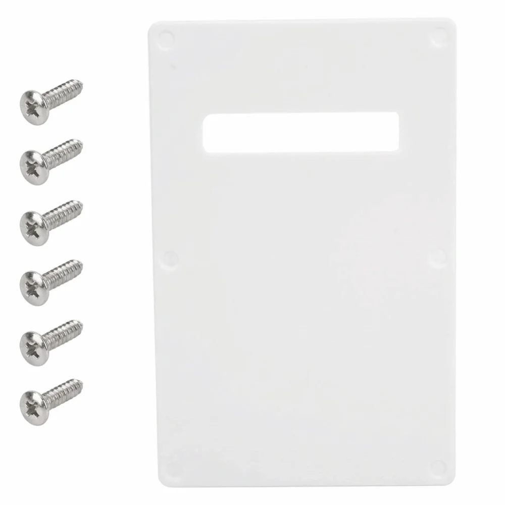 Premium Black/White Guitar Backplate Plastic Back Plates Pick Guard Plate For Electric Guitar