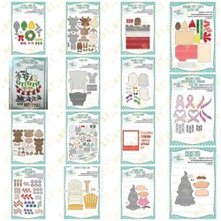 Gnome Christmas Gift Making Metal Cutting Dies Scrapbook Embossed Paper Card Album Craft Template Cut Die Stencils New