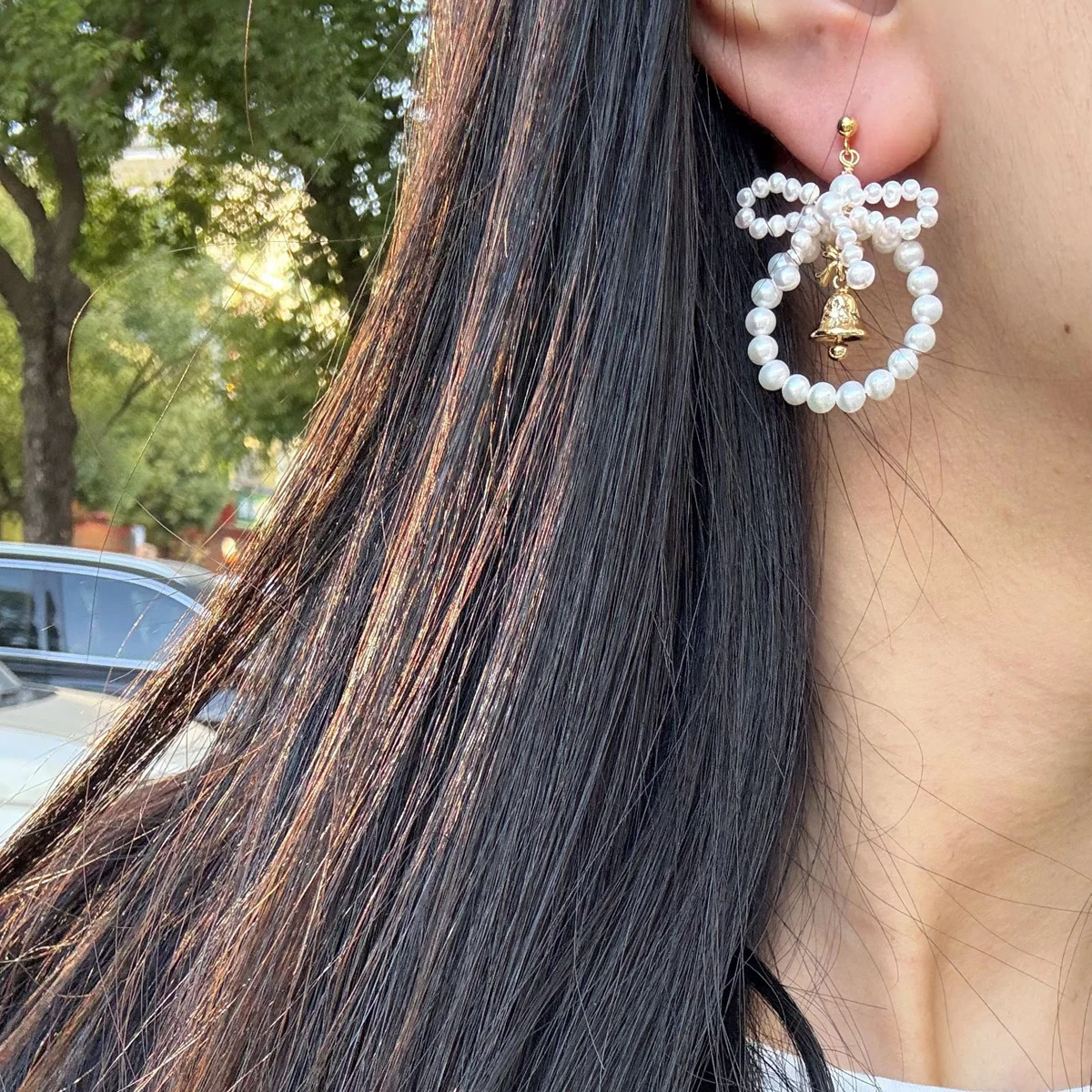 

Christmas Earring S925 Sterling Silver Pins Natural Freshwater Pearl Necklace Jewelry Make DIY Bracelets Accessories Wholesale