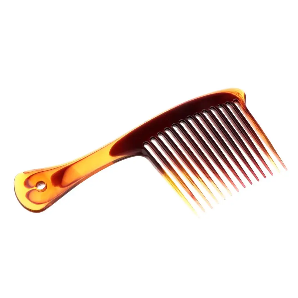 Hair Detangler Comb Large Tooth Styling Comb Plastic Barber Hairdressing Tool for Salon Hair Care Kit