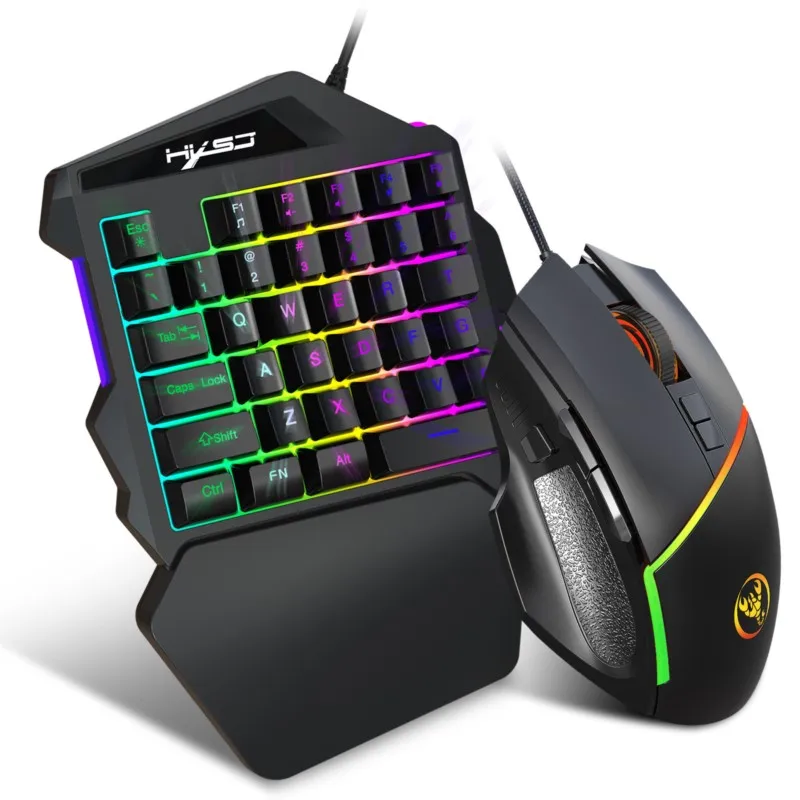 Imagem -05 - Ollymurs-uma Mão Gaming Teclado Mão Esquerda Conjunto Compacto Mini Telefone Portátil Trono Emparelhado com Pubg Trono Mecânico Novo Estilo