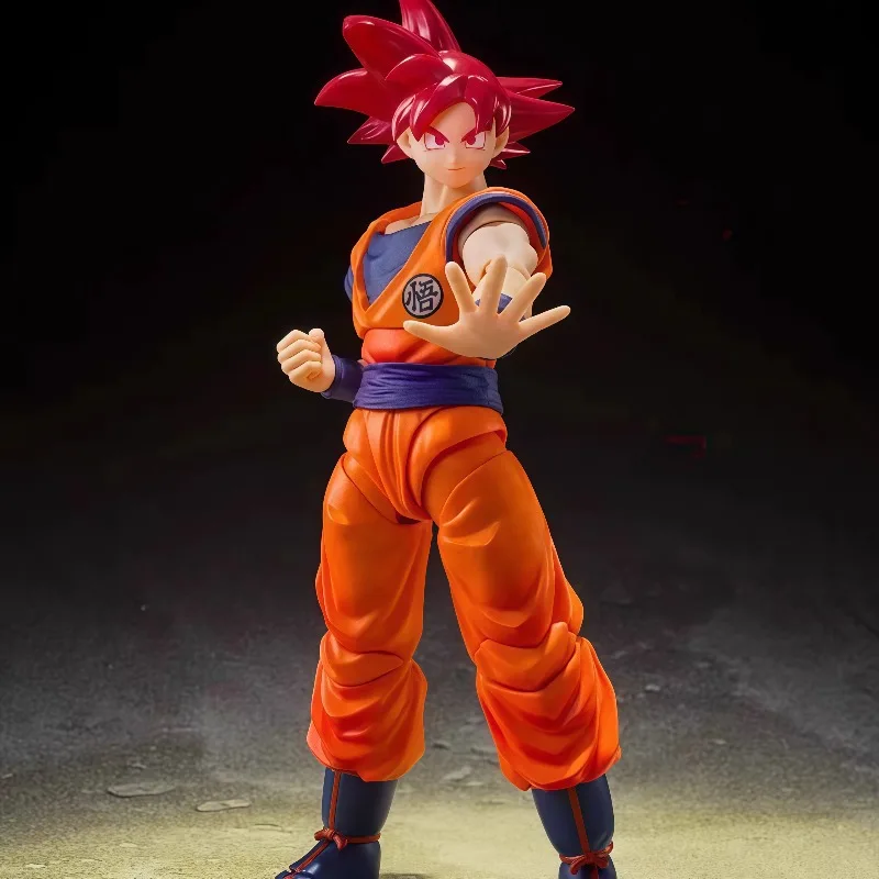 Original Bandai S.H.Figuarts Dragon Ball Super Super Saiyan God Son Goku Articulated Action Figure Collectible With Original Box view 2