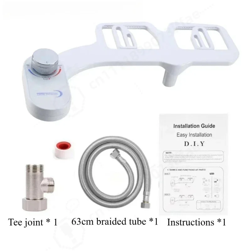 Household Unplugged Intelligent Simple Toilet Cover Wash Butt Flusher Clean Body Single Cold Double Spray Easy Installation