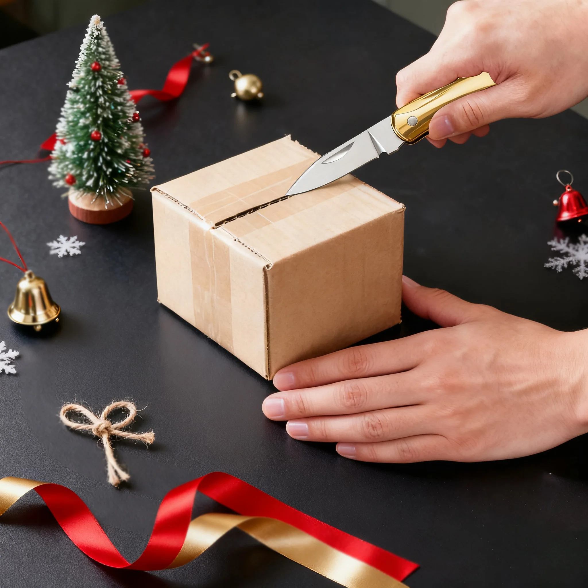 Multi-function Utility Knife Unpacking Folding Small Knife Pocket Keychain Knife Outdoor Multi Tools Knife Camping Tools