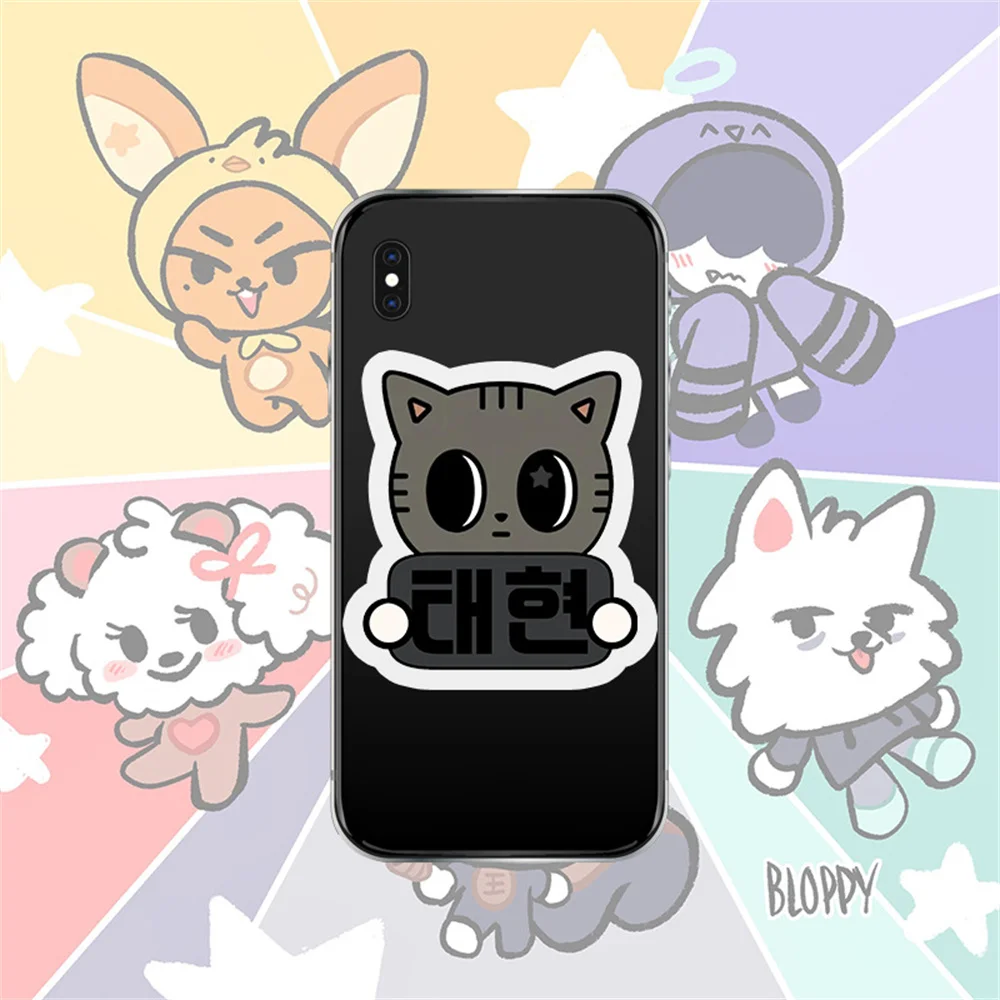 Kpop Boy Group Cartoon New Acrylic Phone Holder Scalable Bracket Soobin YEONJUN BEOMGYU TAEHYUN HUENINGKAI Fans Gifts Collection