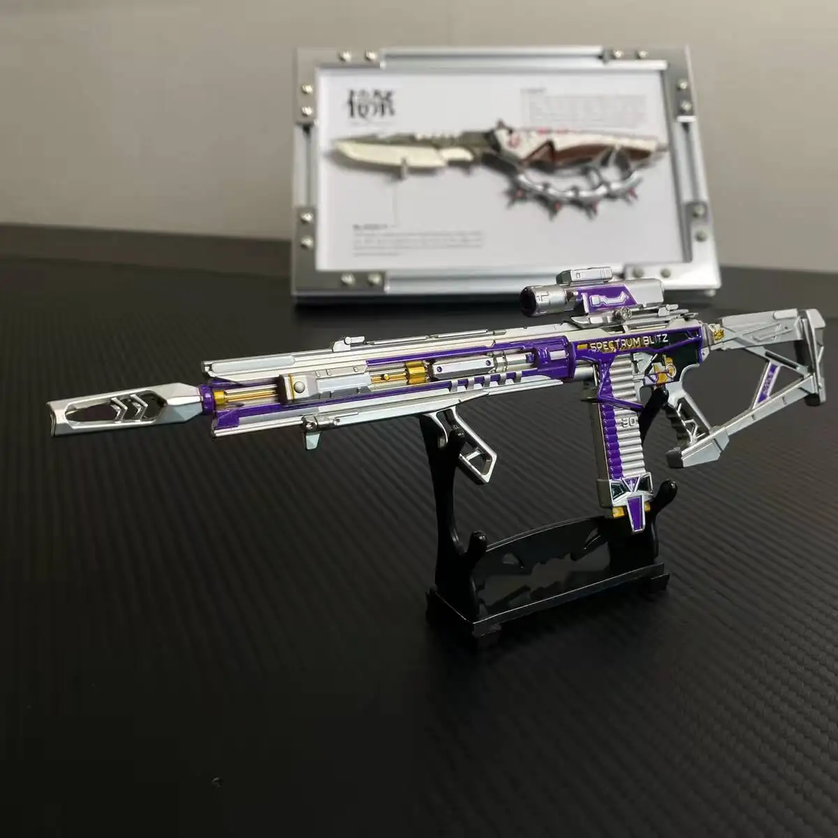 24cm Delta Force M7-Spectrum Blitz S2 Peripheral Metal Model Accessories Are Removable Desktop Decoration Birthday Boys Gift Toy