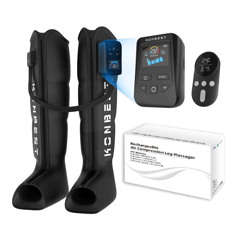 

Wireless Air Compression Massage Pressure Therapy System Foot and Leg Recovery Boots