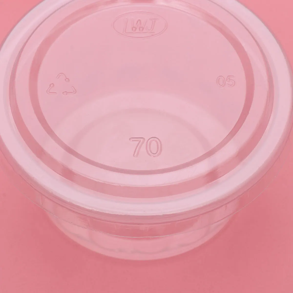 

100 Set Yogurt Cup Disposable Portion Sauce Leak-proof Birthday Party Plum Blossom Pattern