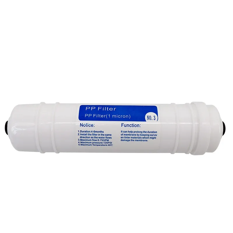 Universal Quick Connect 1um Pp Cotton/UDF Filter Cartridge Filtration وإزالة الروائح الكريهة لتنقية المياه