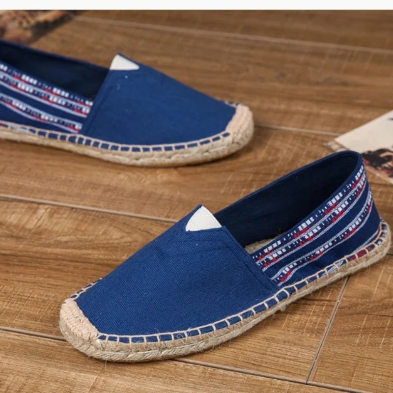 Espadrille Slip On - รองเท้าผ้าใบลำลองระบายอากาศสำหรับฤดูร้อนใหม่ รองเท้าเอสปาดริลล์ผู้หญิงผู้ชาย รองเท้าโลฟเฟอร์แฟชั่น รองเท้าผ้าใบผ้าแคนวาสสำหรับเด็กผู้ชาย รองเท้าขับรถสไตล์ชาวประมง