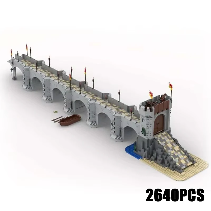 Ycmoc Gebäude technik blockiert die Schloss brücke des tapferen Ritters DIY Spielzeug für Kinder Kinder Geschenke Architektur blöcke