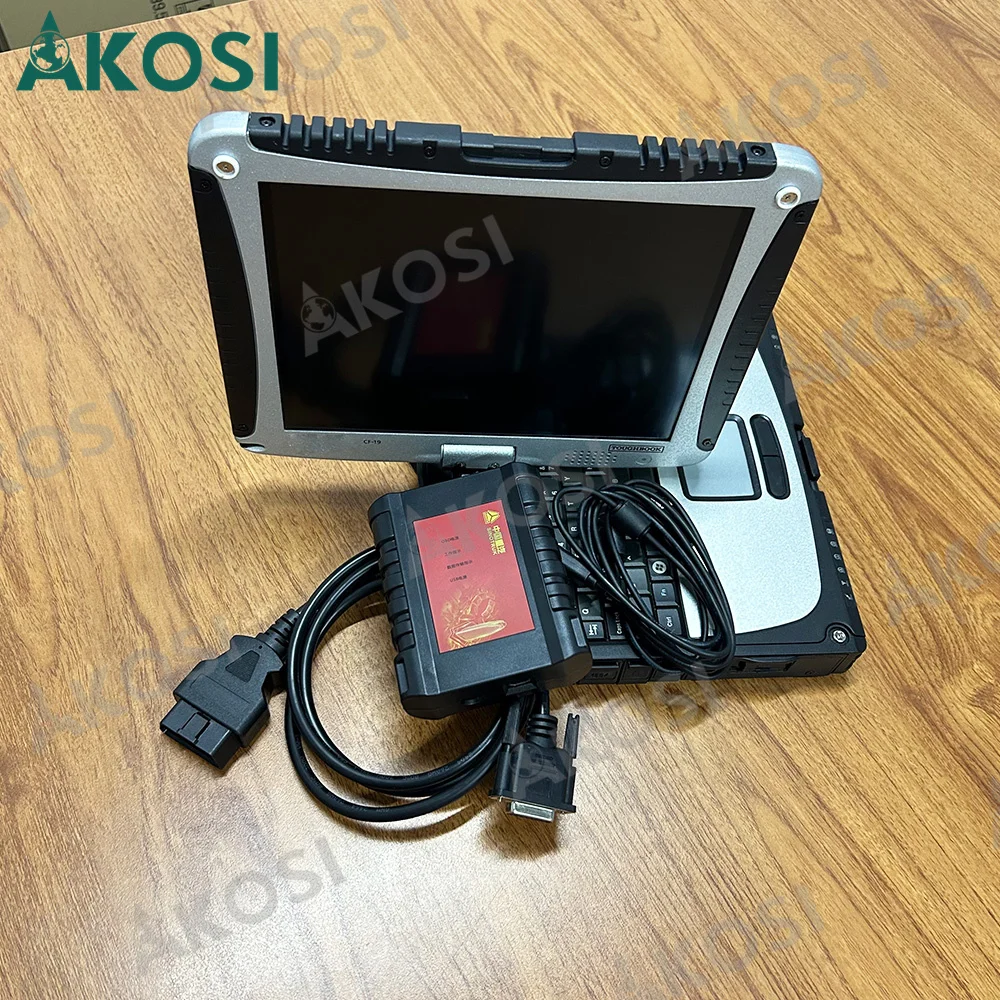 

For SINOTRUK HOWO Cnhtc Diesel Engine Heavy Duty Truck Diagnostic Tool Scanner For Sinotruck Diagnostic Interface+CF19 laptop