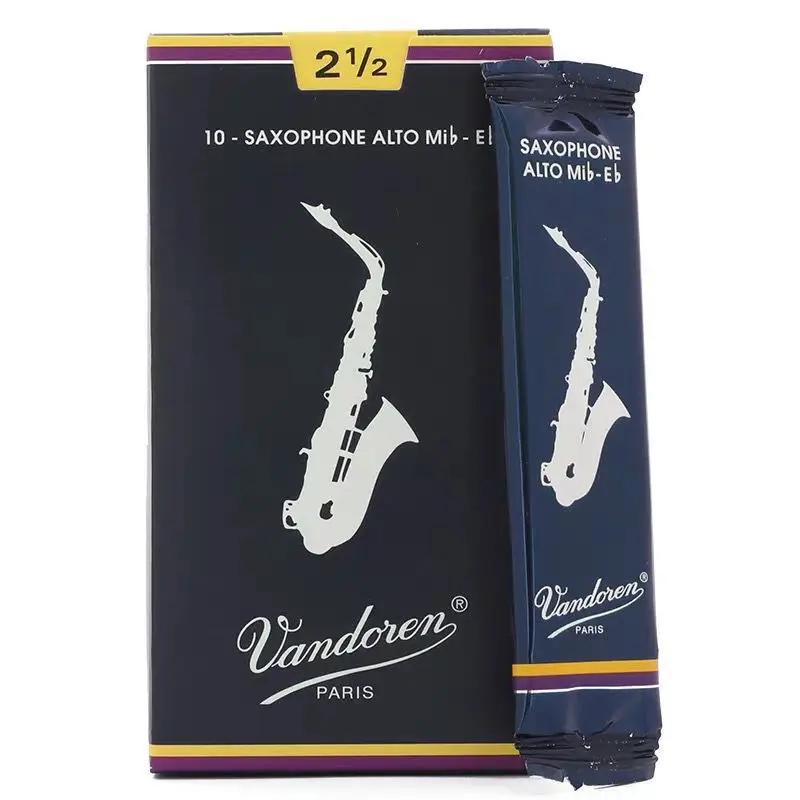 Saxophone Reed Alto Tenor Vandoren Reed Blue Case No. 2.5 No. 3