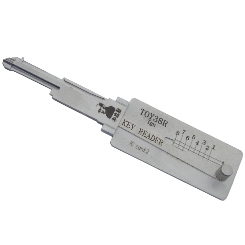 Lishi TOY38R Ign Key Reader Locksmith Tool Flat Milling for Hafei/Xiali/Daewoo/Zotye models