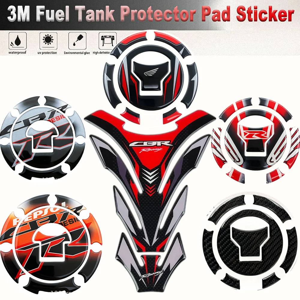 For Honda CBR Tank Pad Sticker Motorcycle Accessories RR R F4i CB650R CBR650R CBR500R CBR250R CBR1000RR CBR600RR 1000RR 650R 600