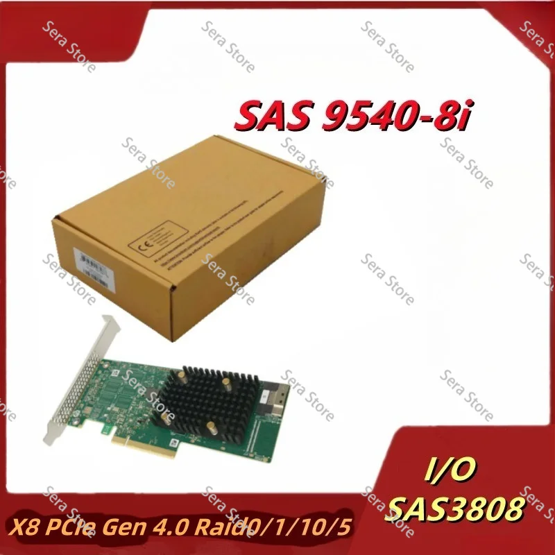 LSI 9500-8i PCIe 4.0 Tri-Mode HBA - 12Gb/s SAS 6Gb/s SATA NVMe 8/16 Internal Ports