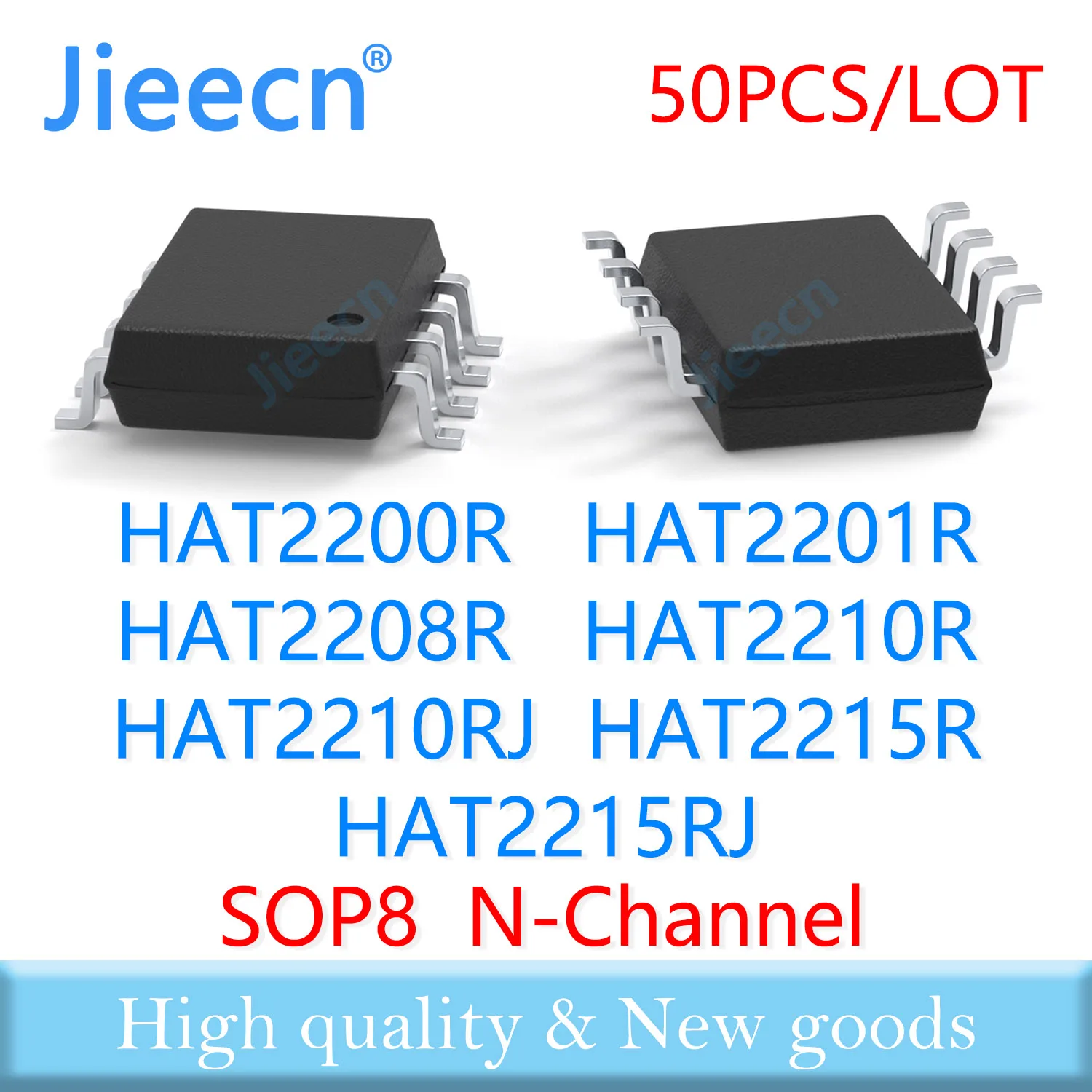

Jieecn 50 шт. SOP8 N-канальный HAT2200R HAT2201R HAT2208R HAT2210R HAT2210RJ HAT2215R HAT2215RJ МОП-транзисторы Высокое качество