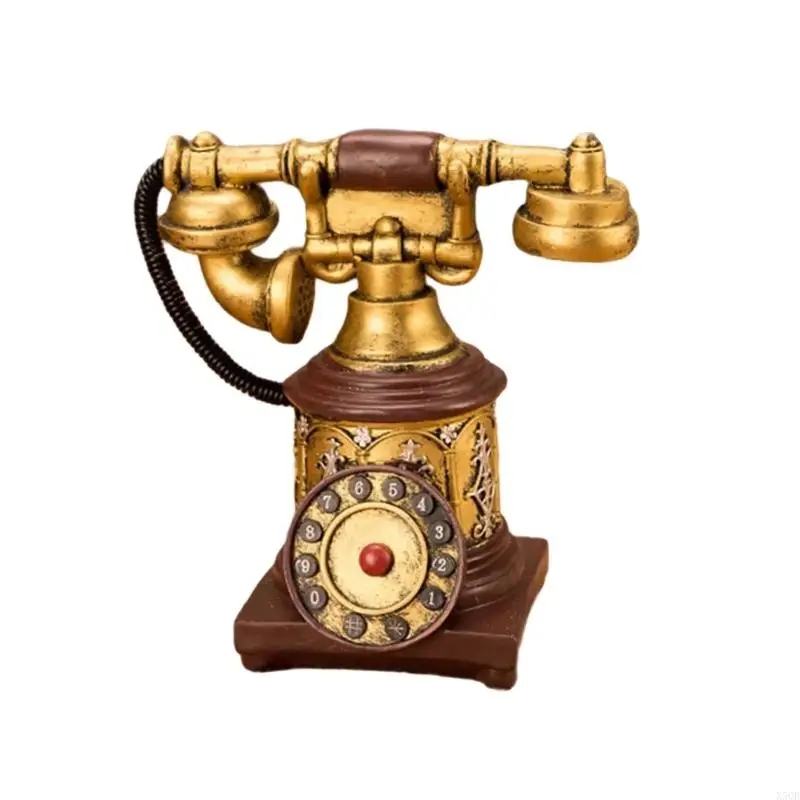 

2025 Новый старый мировой телефонные реплики смолы Art Piece Vintages Inspireds Desktop Display