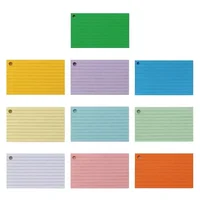 1Pcs Binder Horizontal Line Memo Book Loose-Leaf Index Cards Flash Cards Small Revision Cards for Study Office NotePads 5