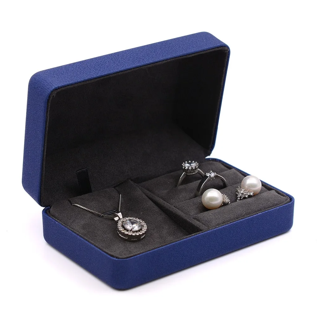 Ring Storage Box Lidded Jewelry Packaging Box Necklace Storage Box Compact For Travel Jewelry Organization Handbag Gifts