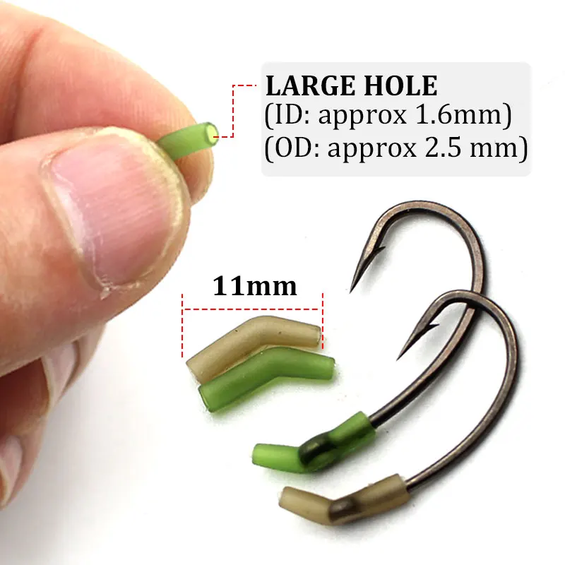 30pcs Carp Fishing Accessories Short Line Aligner Anti Tangle Sleeves Hair Chod Helicopter Ronnie Rig For Carp Fishing Tackle