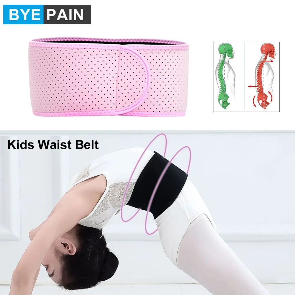 

1Pcs Professional Kids Waist Belt Brace Support - Abdominal Binder Hernia Band for Waist Back Pain Relief Dance Yoga