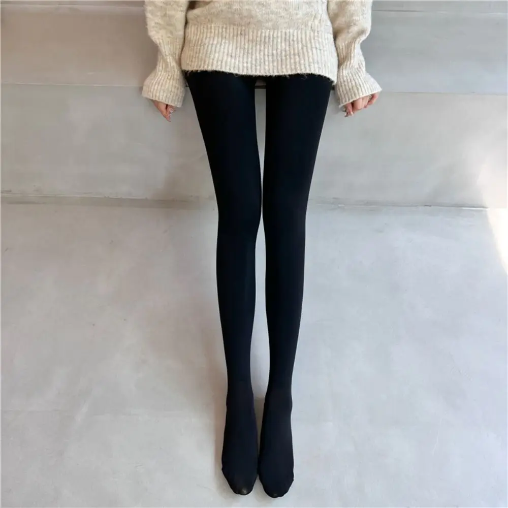 

Bottoming Pants Plus Velvet Skin Color Nude High Waist Thermal Pantyhose Winter Pantyhose Women Stockings Bare Leg Artifact