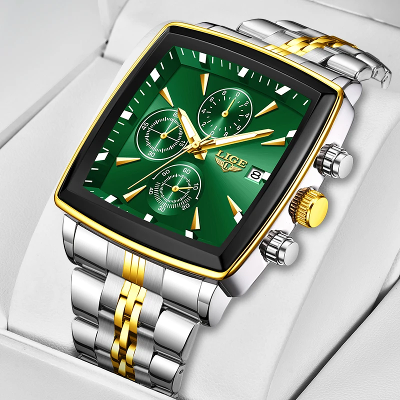 LIGE 2026 Top Brand Fashion Casual Quartz Wristwatches Luxury Watches For Men Waterproof Luminous Steel Mens Watch Couple Reloj