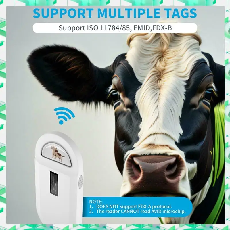 

3C Electron 134.2Khz RFID Reader Pet Microchip Scanner Portable Animal Chip Reader For Animal ID Number Identification,134.2Khz