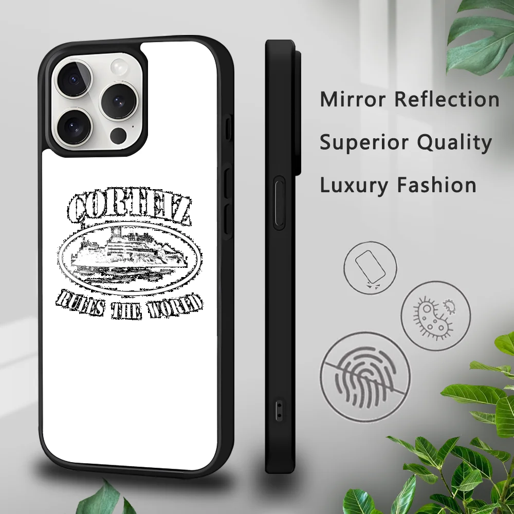 The World-C-Corteizs Phone Case For iPhone 16 15 14 13 12 11 Pro Xs Max Mini Plus Celulares Hard Funda