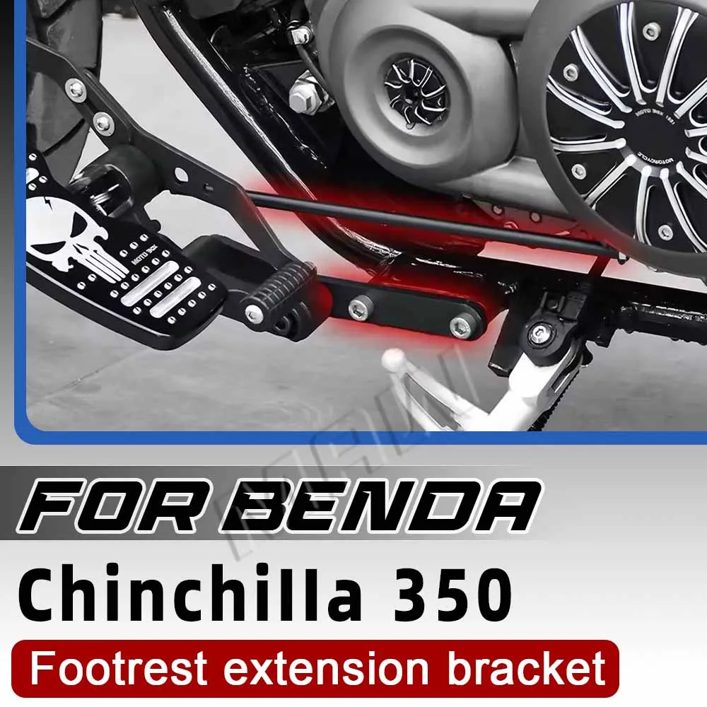 For BENDA ChinchiIIa 350 Motorcycle Forward Shift Footrest Pedal Extended Support Bracket Mod Parts