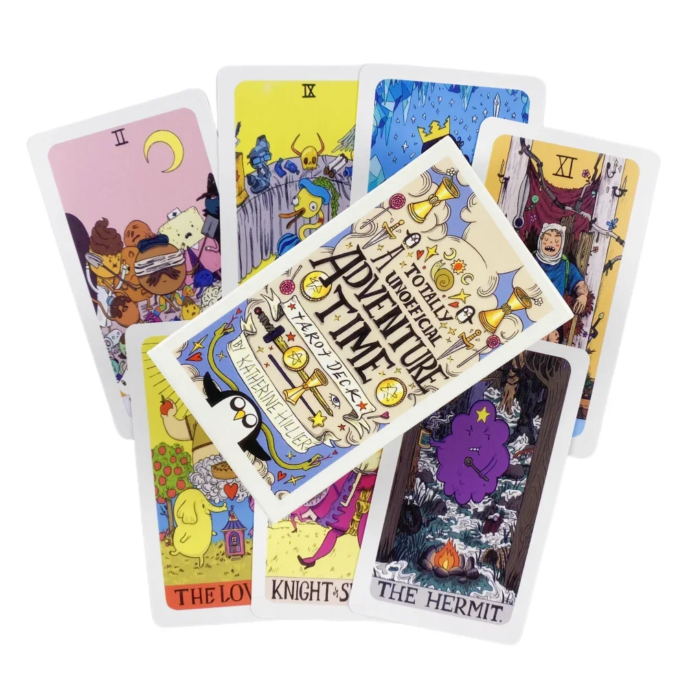 Adventure Time Tarot Cards A 78 Deck Oracle English Visions Divination Edition Borad Playing Games Board Game Cards