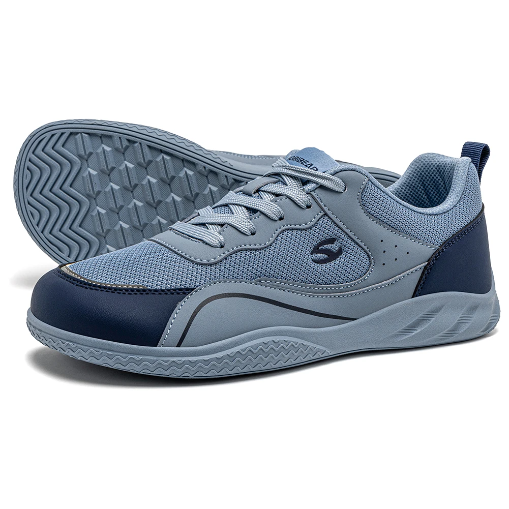 HOBIBEAR Herren-Schuhe mit breiter Zehenpartie, Barfuß-Walking-Sneaker, Outdoor-Reise-Laufschuhe zum Schnüren für Unisex – Detail 9