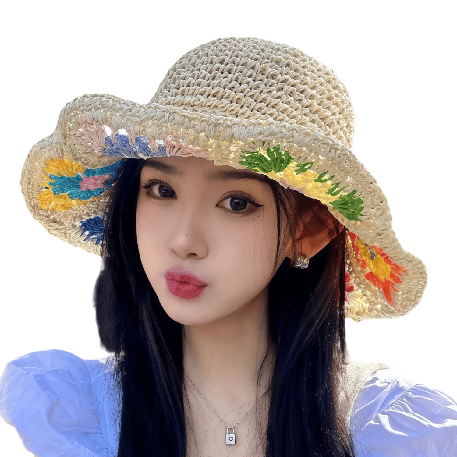 chapeu-de-sol-de-palha-floral-estilo-frances-chapeu-de-balde-de-praia-para-mulheres-verao-ao-ar-livre-upf-50-bone-de-sol