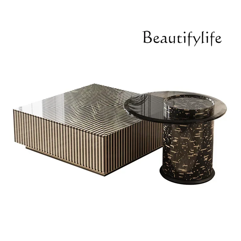 

Французский ретро журнальный столик с ящиком для маленькой квартиры, гостиной, дома, журнальный столик