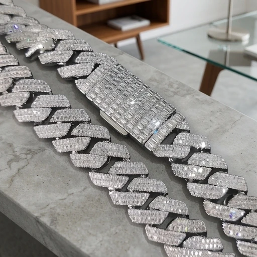 

20mm 2 Row Rectangle CZ Iced Out Miami Cuban Link Chain Bling 5A Zircon Hip Hop Necklace Men Gift